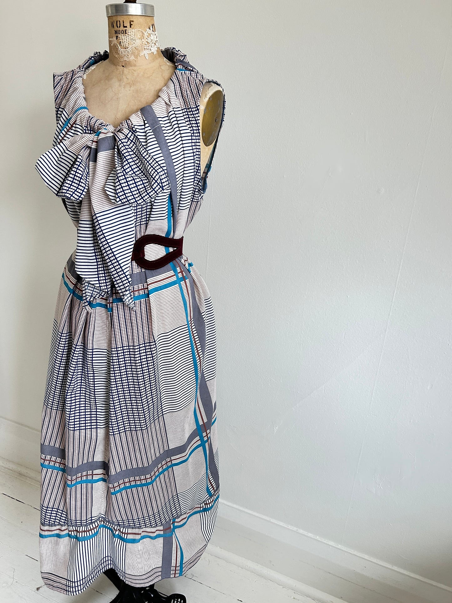 Marlowe Maxi Dress with Upcycled Cotton Blend O/S # MAR3