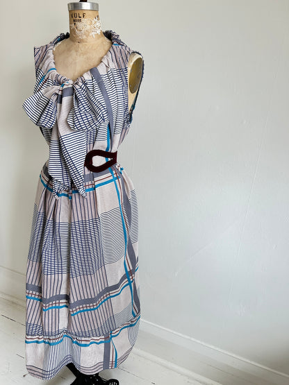 Marlowe Maxi Dress with Upcycled Cotton Blend O/S # MAR3