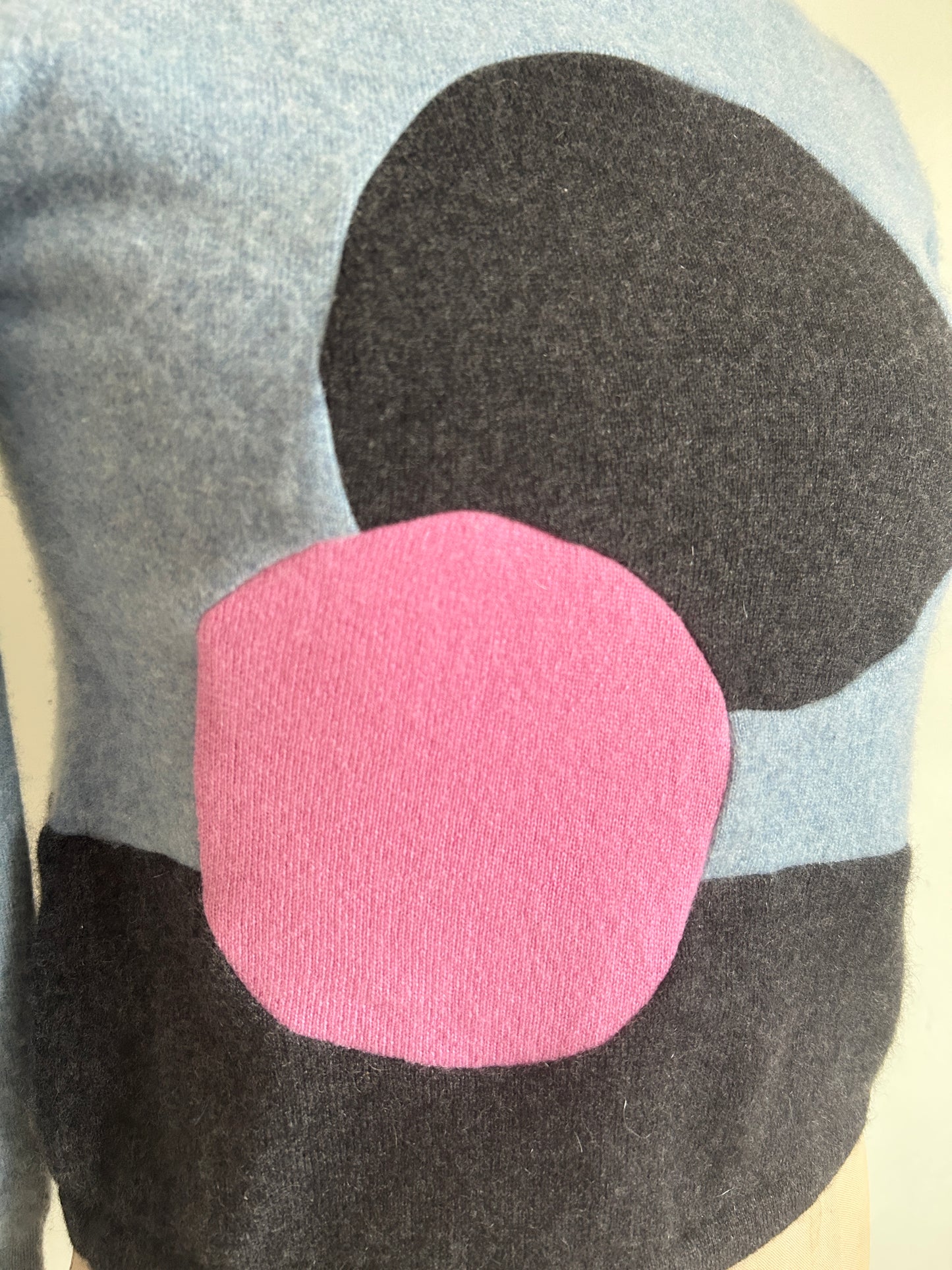 Abstract Art Patched Upcycled Cashmere Size XS/S #CASXSS12