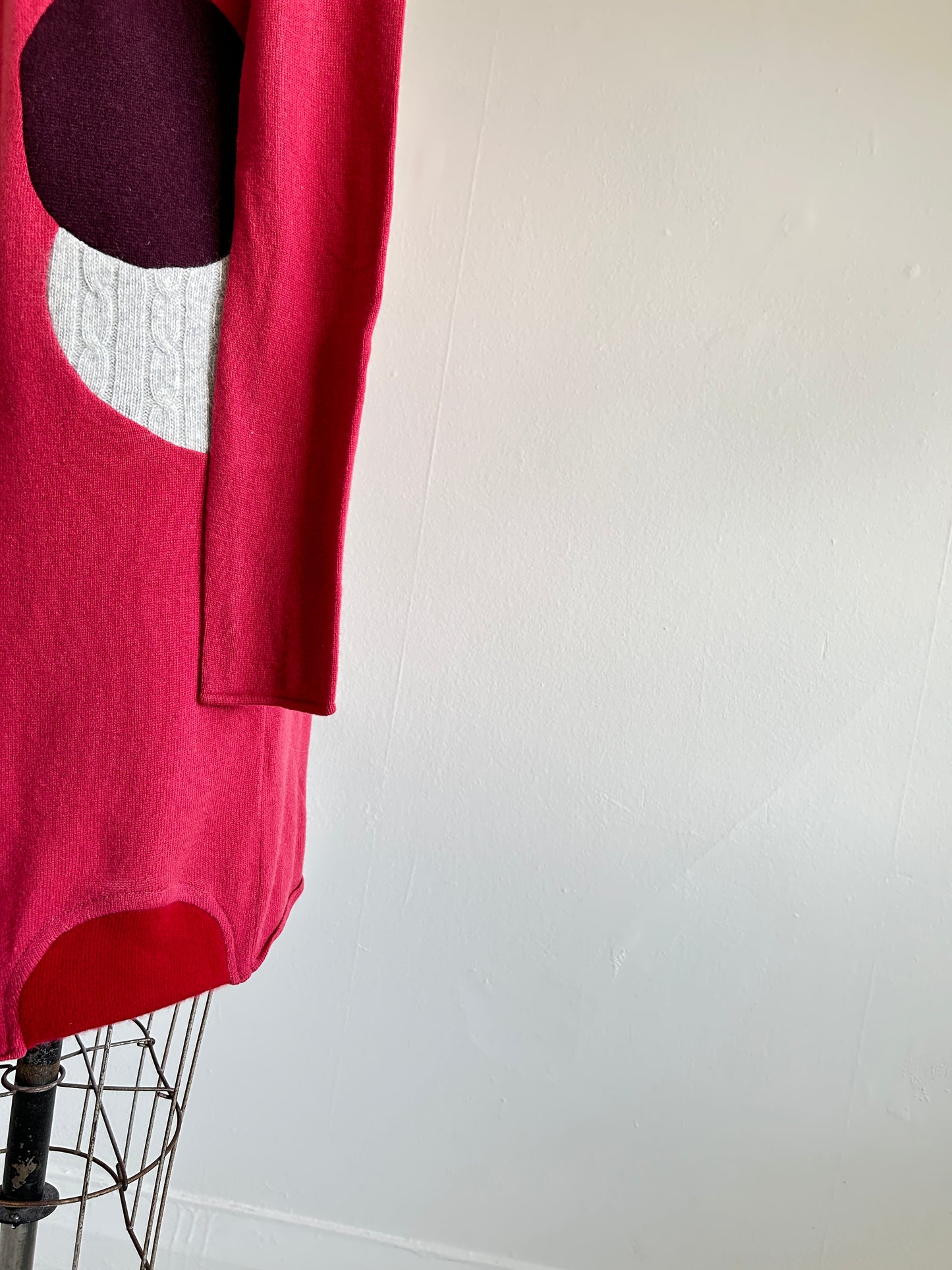 Abstract Art Patched Upcycled Cashmere Size S/M #CASSM17