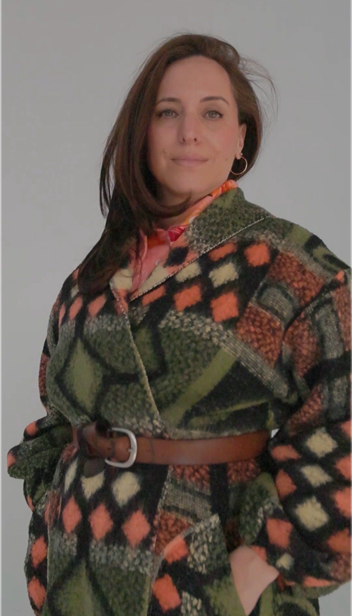 Vivianne Duster with Upcycled Vintage Blanket Size 2X/3X #CVDW23X55