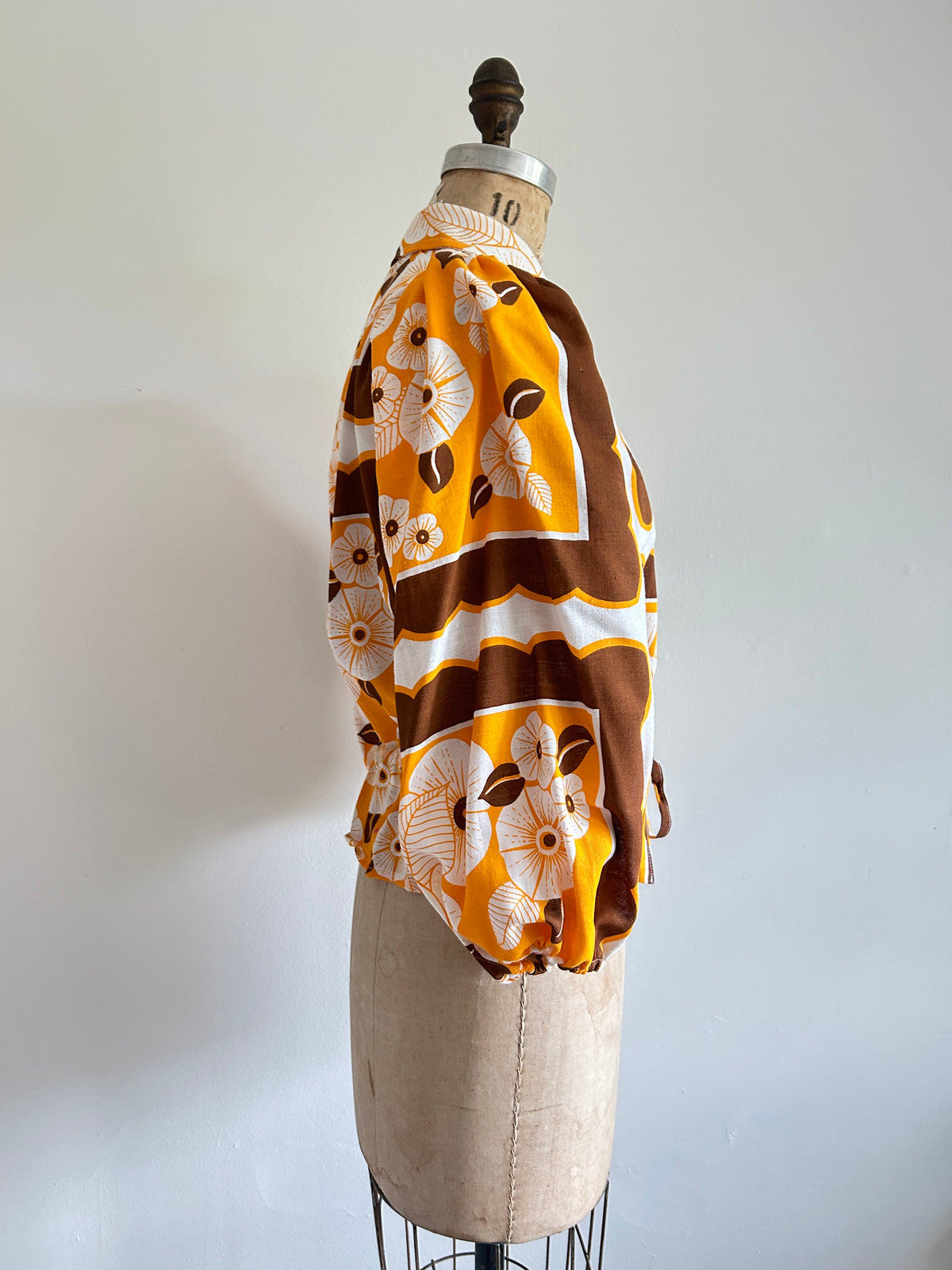 Jorgen Blouse - One of a Kind Upcycled Linen Cotton Buttondown Size XS/S #JORXXS3
