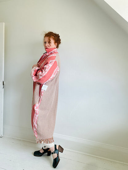 Trench with Vintage Lightweight Blankets Size 2X/3X #TRENCH23X100