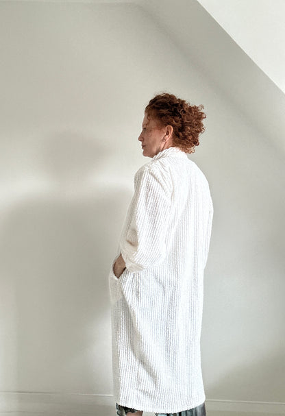 Vivianne Duster with Upcycled Vintage Chenille Size S/M #CVDCHSM109