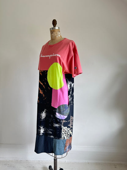 Vintage & Upcycled Tshirt Dress Size L/XL #TDRESS8