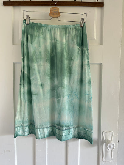 Hand Dyed Vintage Slip Skirt Size M/L #VIN21