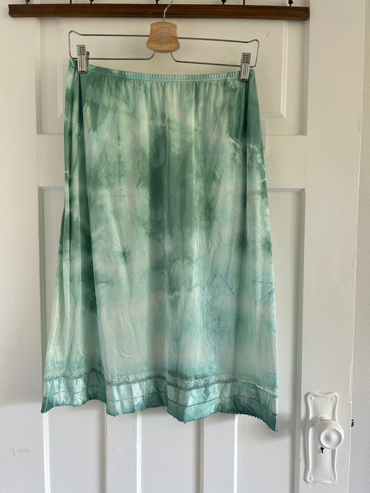 Hand Dyed Vintage Slip Skirt Size M/L #VIN21