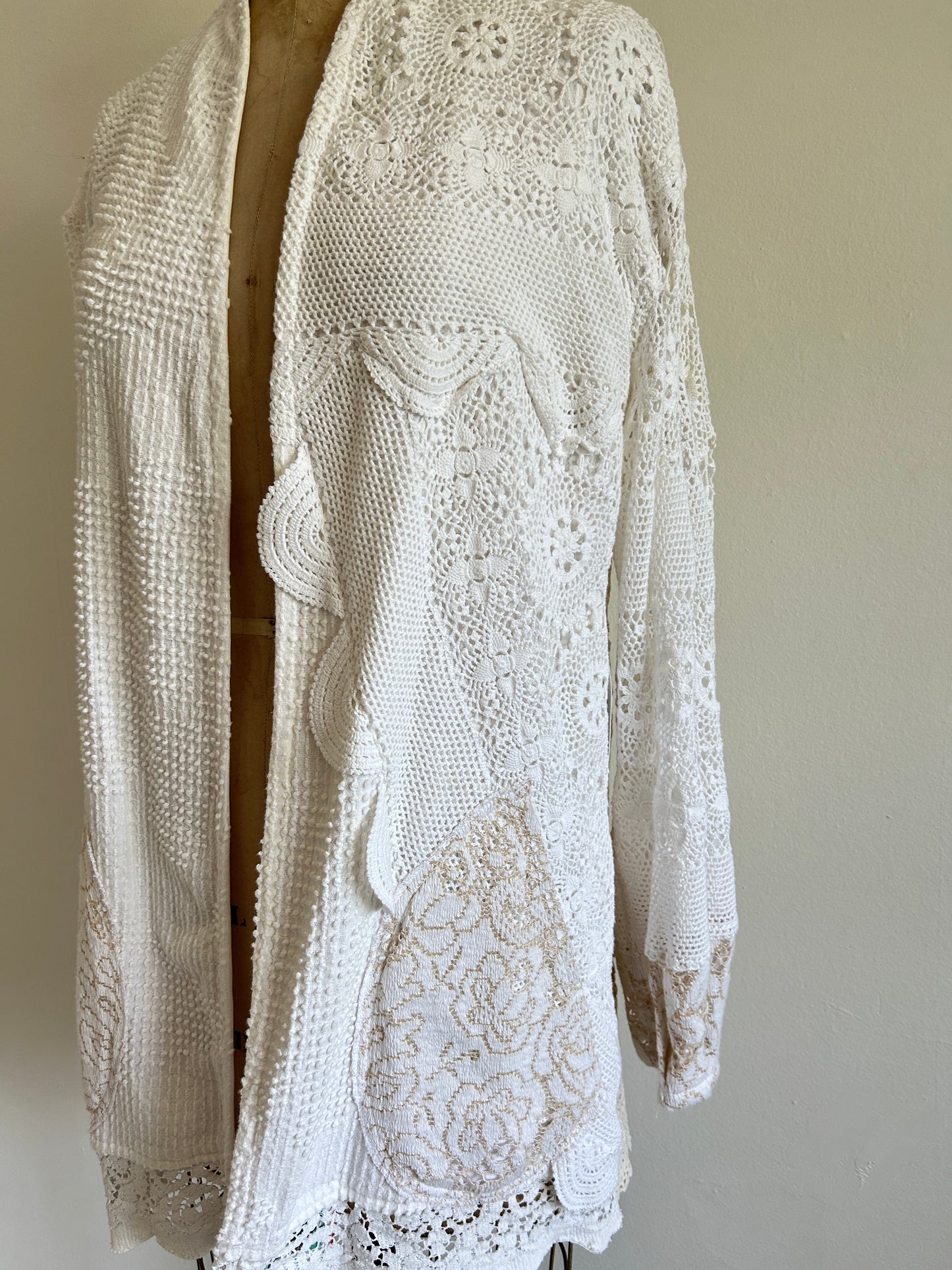 Vivianne Jacket with Vintage Chenille & Crochet Size M/L #VIVCH16