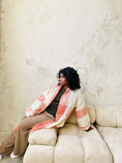 Vivianne Jacket with Upcycled Vintage Mohair Wool Size 2X/3X #CVJM23X35