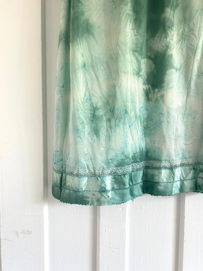 Hand Dyed Vintage Slip Skirt Size M/L #VIN21