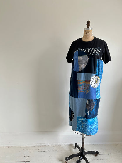 Vintage & Upcycled Tshirt Dress Size S/M #TDRESS9