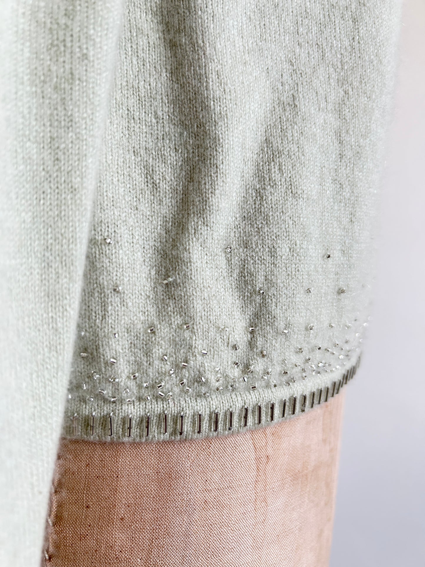 Abstract Art Patched Upcycled Cashmere Sweater L/XL #CASLXL23