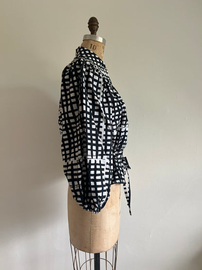 Jorgen Blouse - One of a Kind Upcycled Buttondown Size S/M & 2X/3X #JOR11