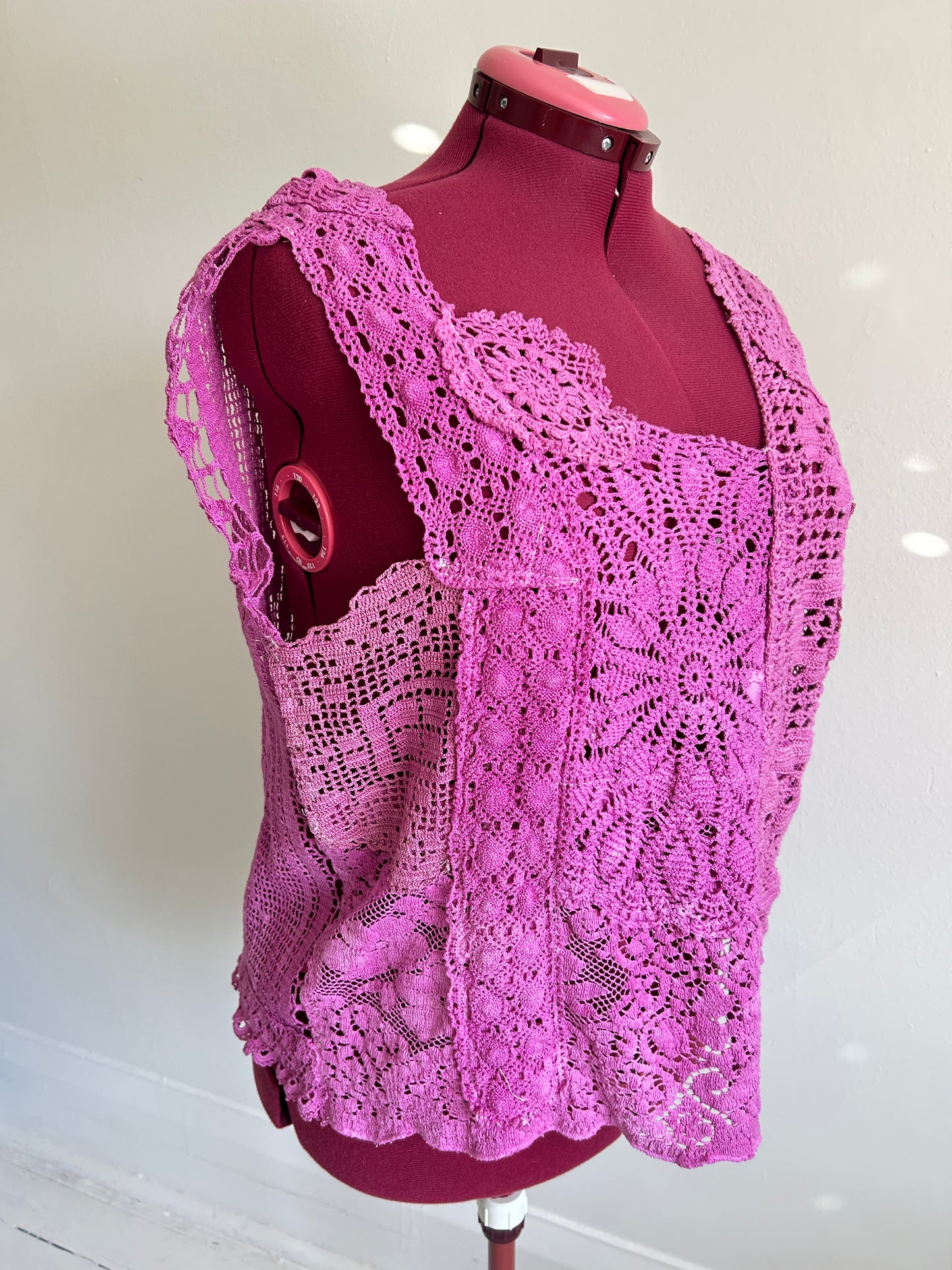 Mia Vintage Cotton Lace Dyed Cami Size XL/2X #MIA3