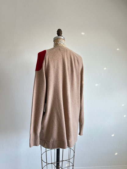 Abstract Art Patched Upcycled Cashmere Sweater M/L #CASML6