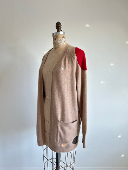 Abstract Art Patched Upcycled Cashmere Sweater M/L #CASML6