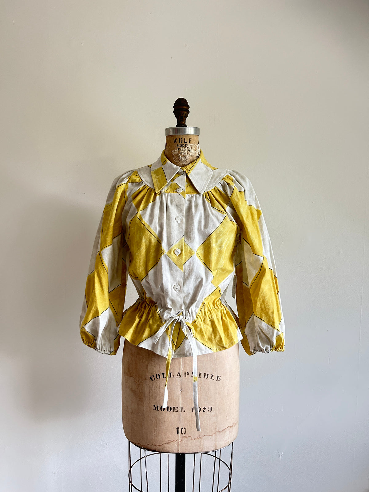 Jorgen Blouse - One of a Kind Upcycled Cotton Buttondown Size XS/S #JORXXS6