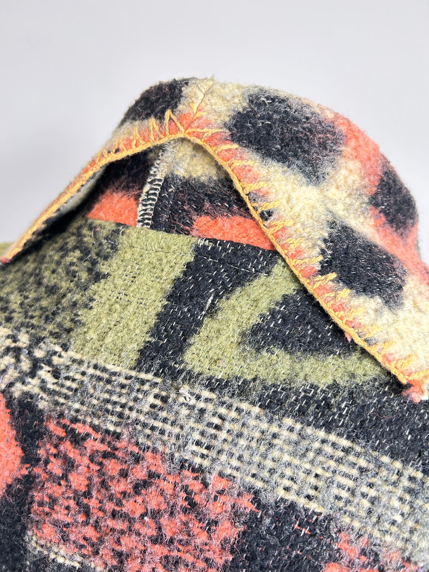 Vivianne Duster with Upcycled Vintage Blanket Size 2X/3X #CVDW23X55