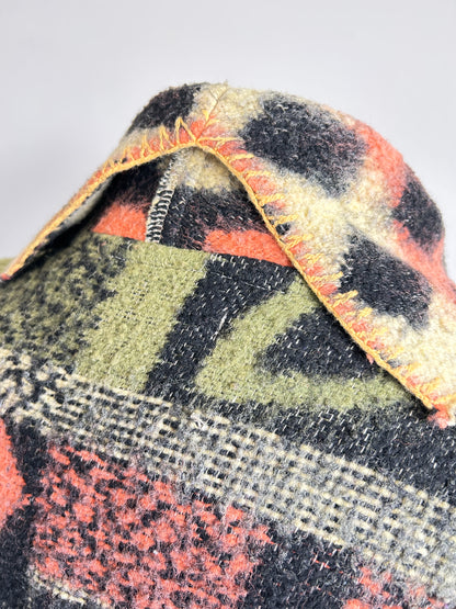 Vivianne Duster with Upcycled Vintage Blanket Size 2X/3X #CVDW23X55