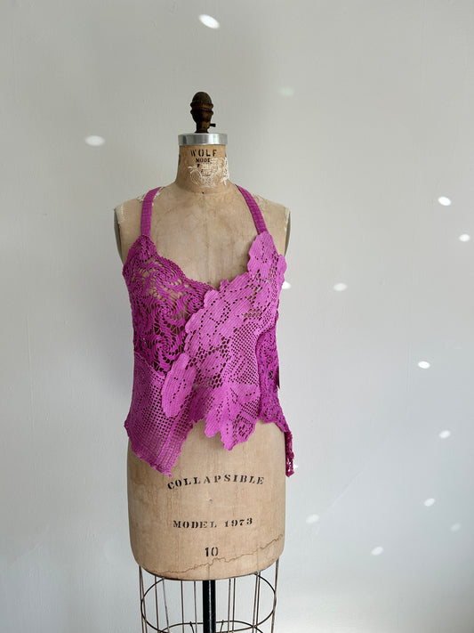 Mia Vintage Cotton Lace Dyed Cami Size XS/S #MIA1