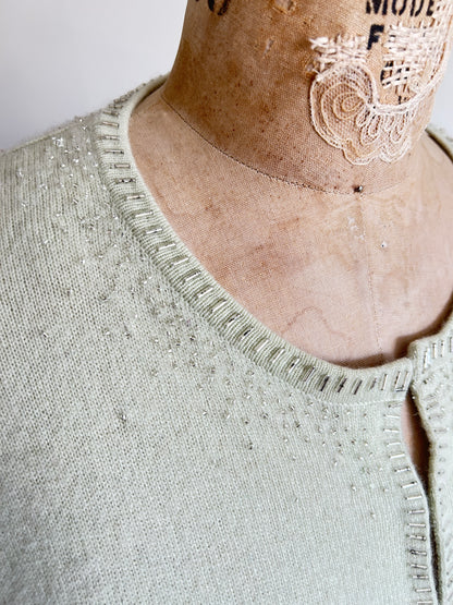 Abstract Art Patched Upcycled Cashmere Sweater L/XL #CASLXL23