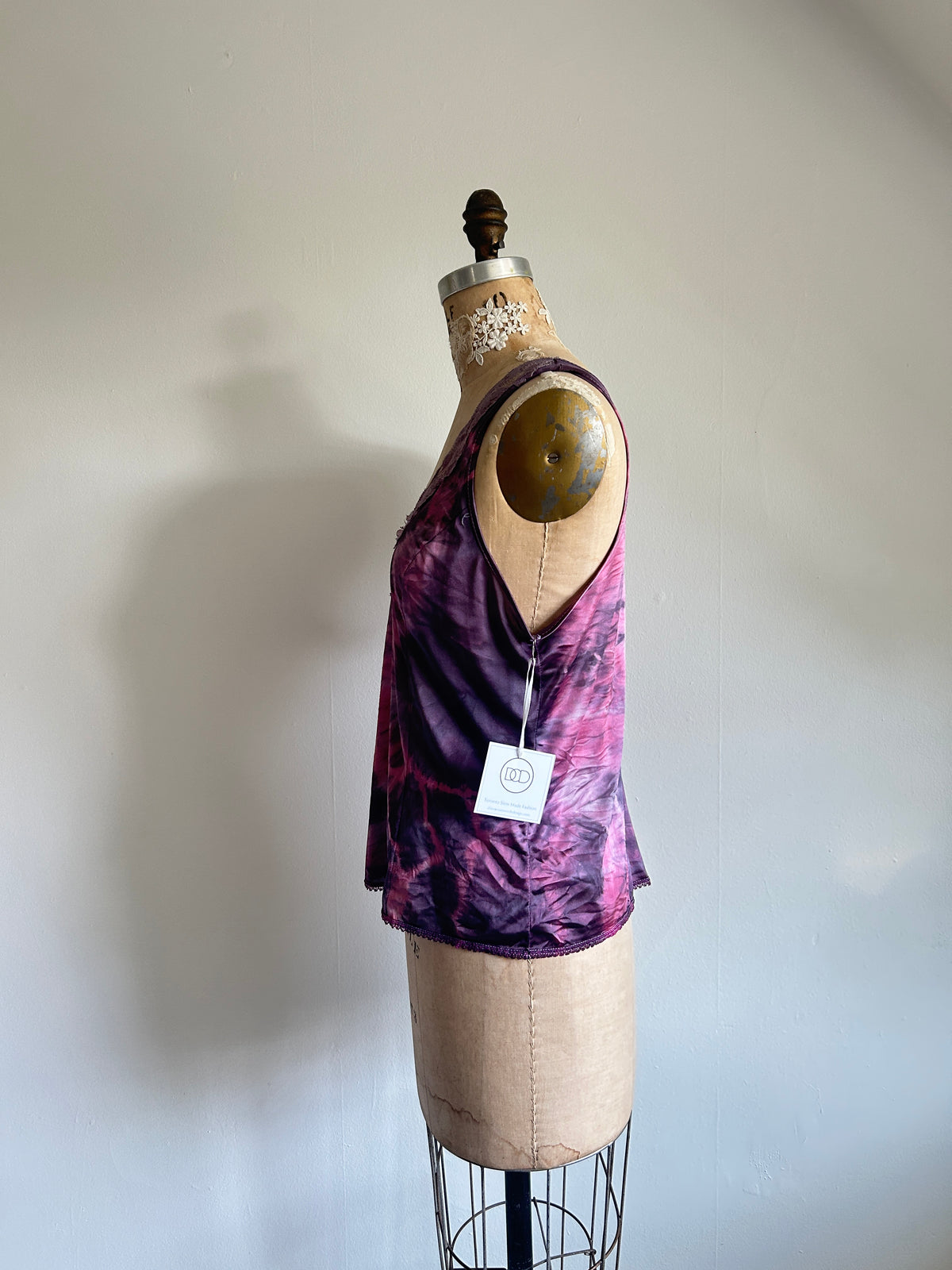 Hand Dyed Vintage Cami Size M/L #VIN12