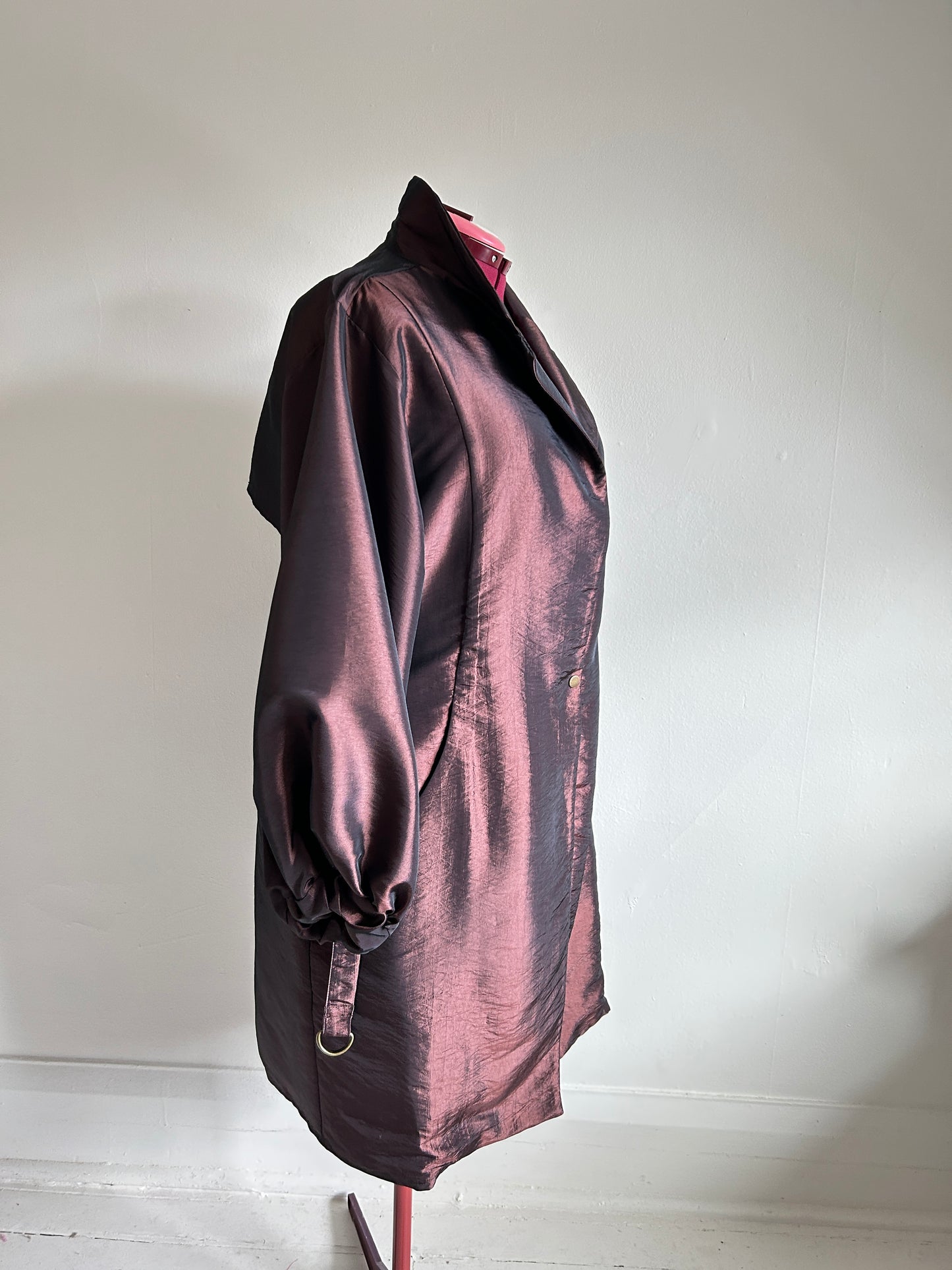 Edit Trench with Lightweight Tafetta Chocolate Sizes XS-3X #CTEC