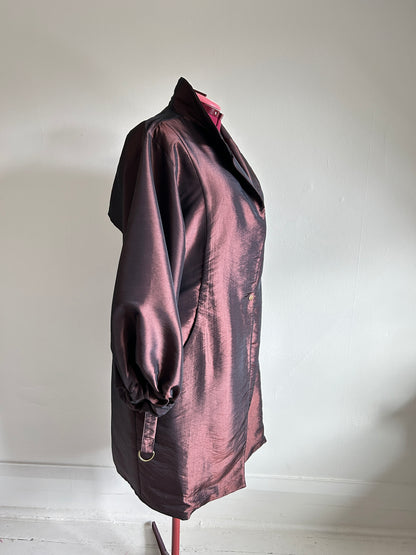 Edit Trench with Lightweight Tafetta Chocolate Sizes XS-3X #CTEC