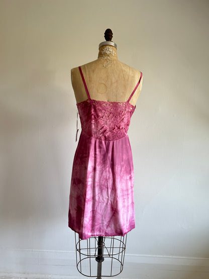 Hand Dyed Vintage Slip Dress Size S #VIN18
