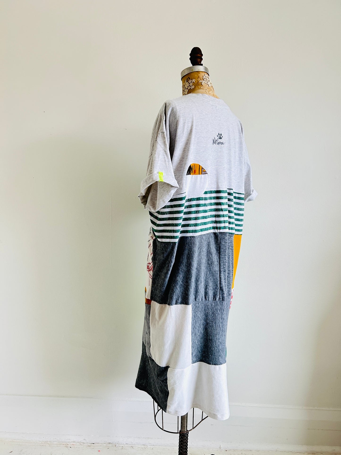 Vintage & Upcycled Tshirt Dress Size XL/2X #TDRESS4