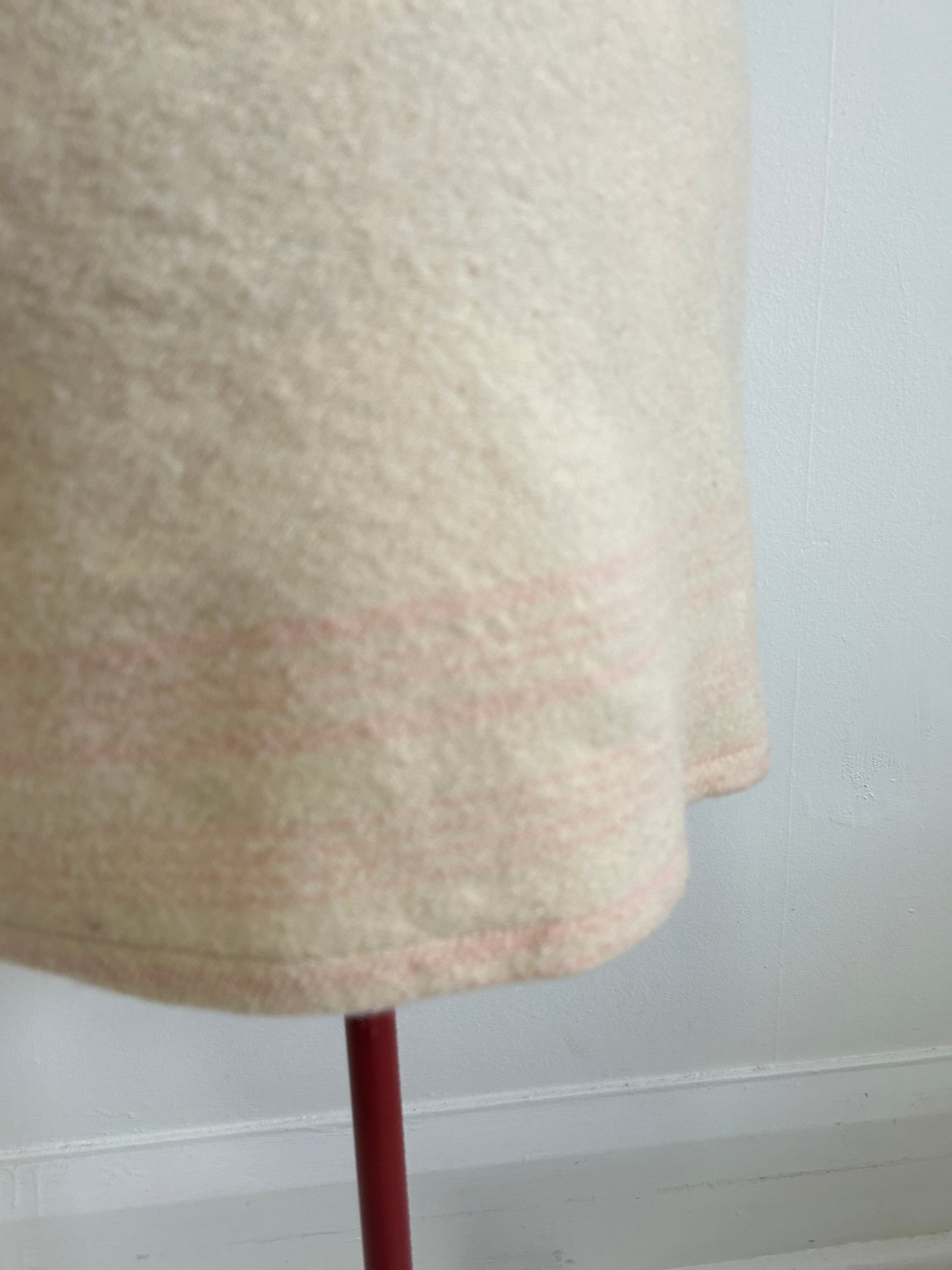 Vivianne Jacket with Upcycled Vintage Wool Patchworked Blanket & Leather & Wooden Toggles Size XL/2X #CVJWX2X31