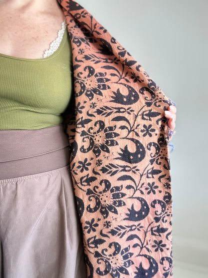 Vivianne Jacket with Upcycled Throw Blanket Size 2X/3X #CVJT23X24