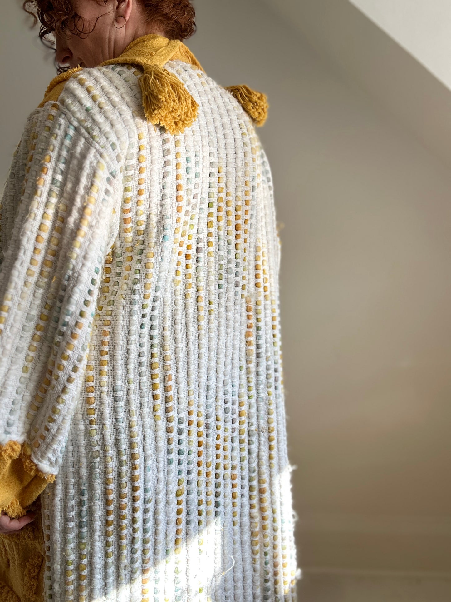 Vivianne Duster with Upcycled Chenille & Throw Blanket Size XL/2X #CVDCHX2X101