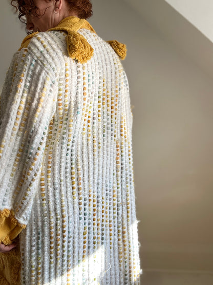 Vivianne Duster with Upcycled Chenille & Throw Blanket Size XL/2X #CVDCHX2X101