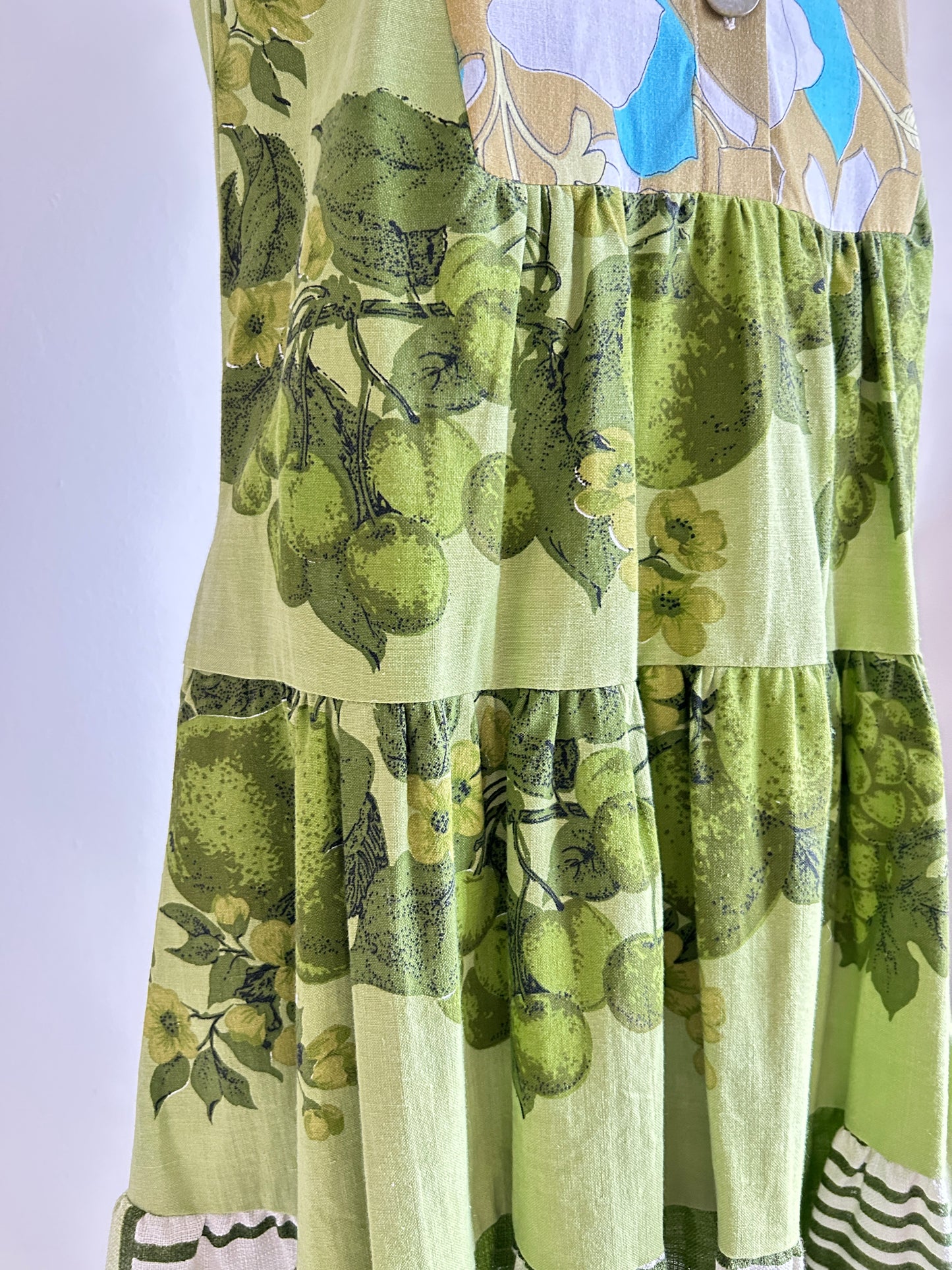 Carrie Dress - One of a Kind Vintage Cotton Tablecloths  Size XS/S #CAR6