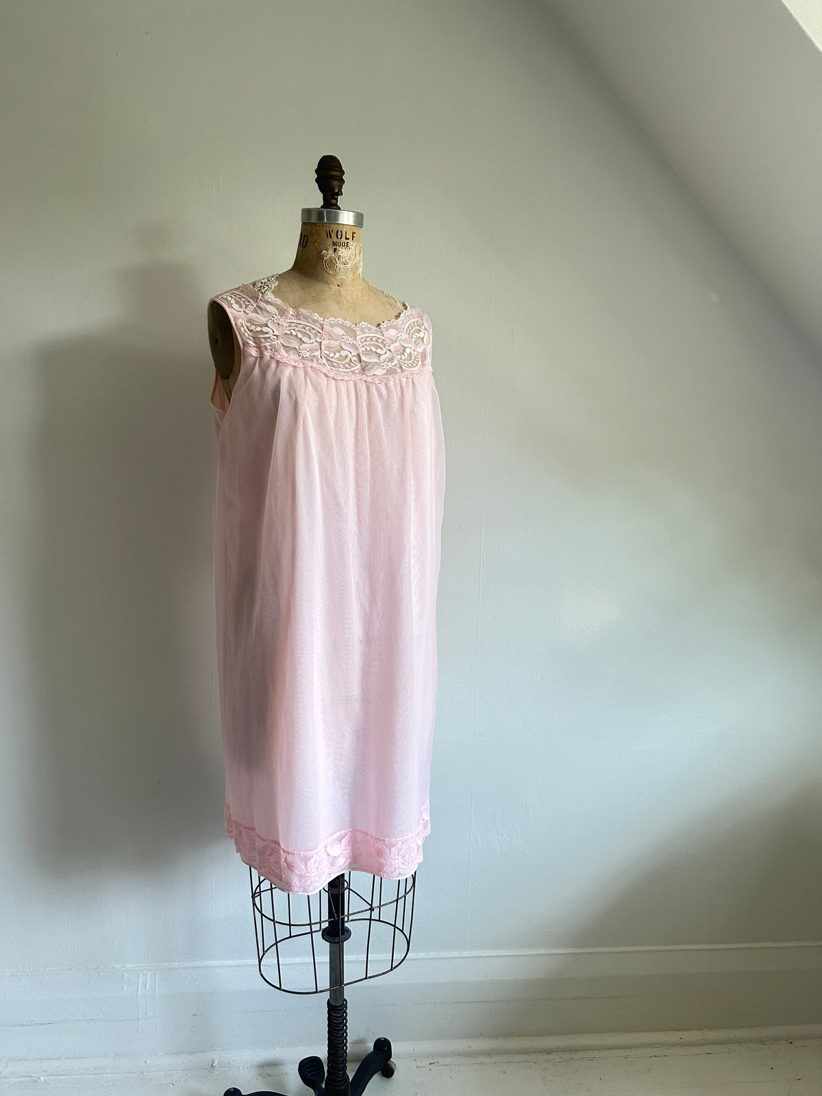Vintage Baby Doll in Powder Pink Size L #VIN