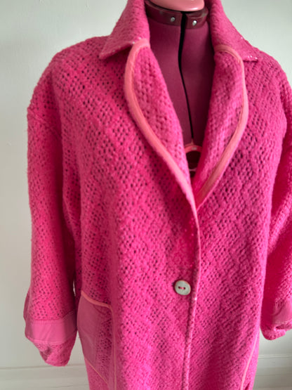 Trench with Vintage Wool Blanket Size 2X/3X #CTDW23X6