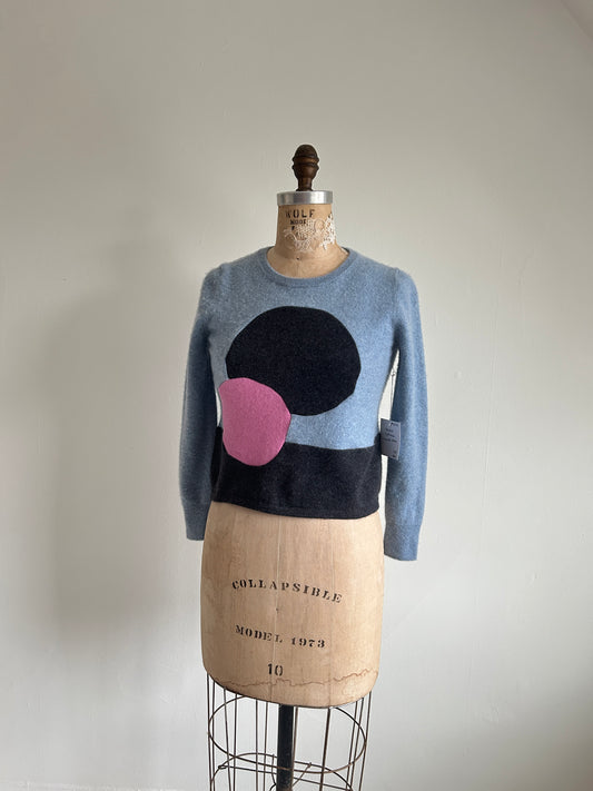 Abstract Art Patched Upcycled Cashmere Size XS/S #CASXSS12