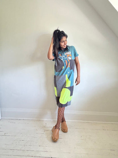 Vintage & Upcycled Tshirt Dress Size S/M #TDRESS5