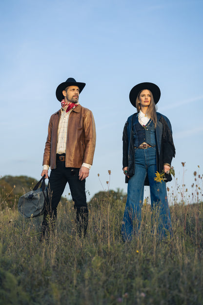 Leni Reclaimed Patchwork Denim Vest with Cotton Lining XS #LENI1