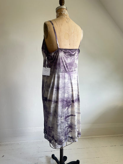 Hand Dyed Vintage Slip Dress Size XL #VIN8