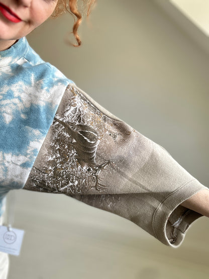 Upcycled Vintage Reworked Sweatshirt M/L #SWML1