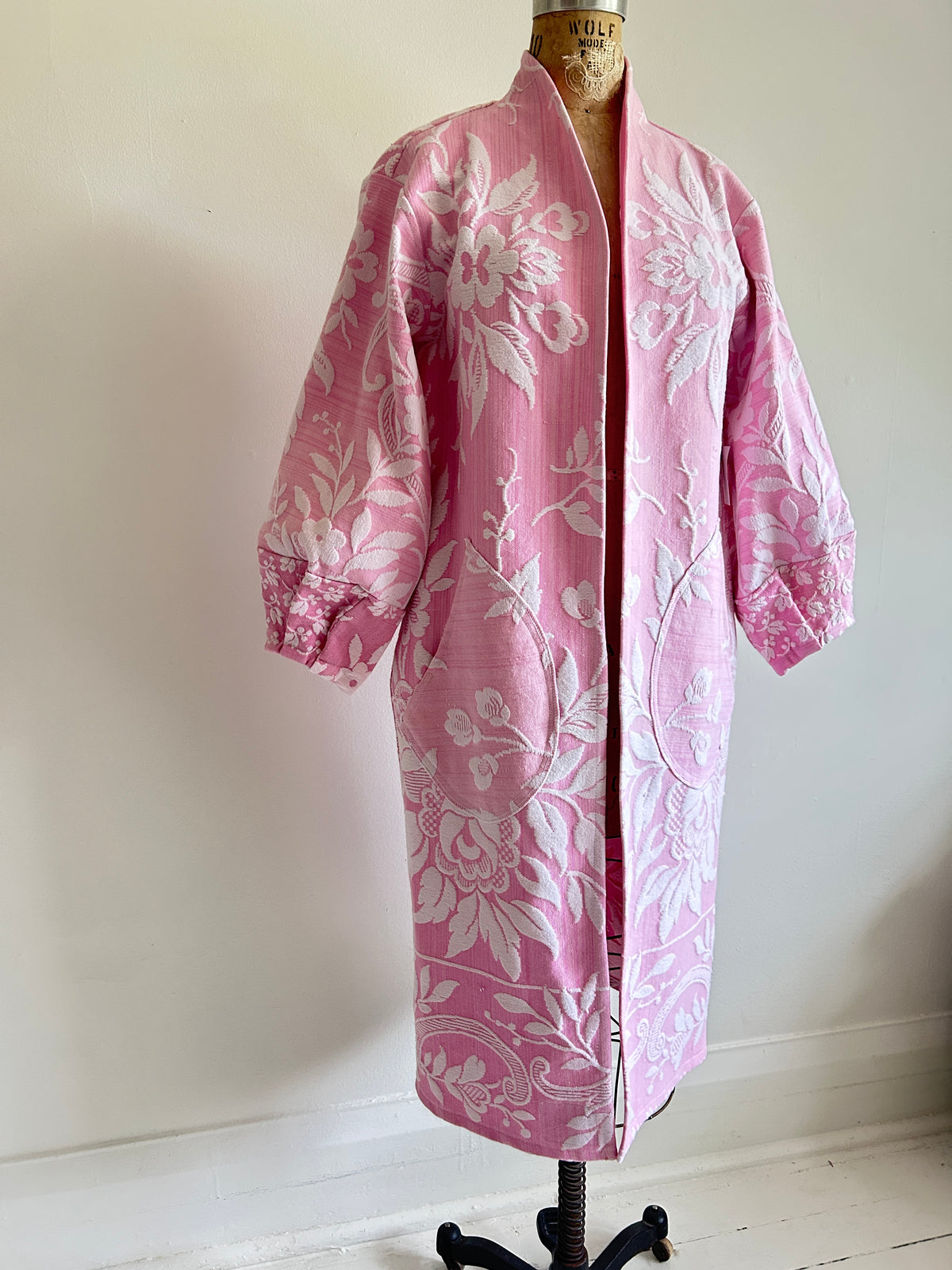 Vivianne Duster with Upcycled Throw Blanket Size S/M & XL/2X #CVDT1