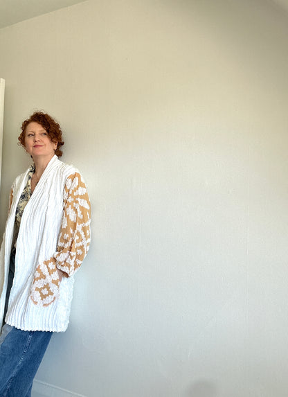 Vivianne Jacket with Upcycled Vintage Chenille Size XL/2X #CVJCHX2X20