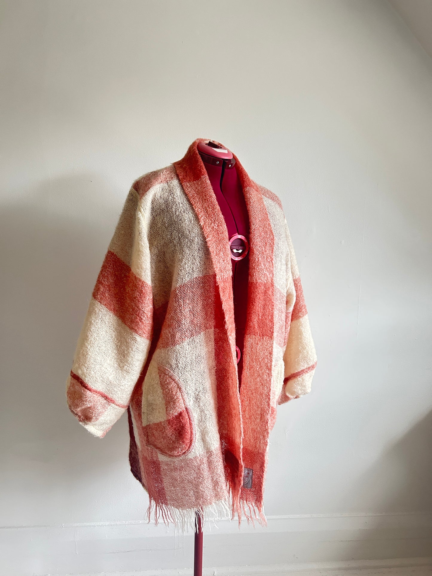Vivianne Jacket with Upcycled Vintage Mohair Wool Size 2X/3X #CVJM23X35