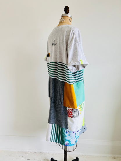Vintage & Upcycled Tshirt Dress Size XL/2X #TDRESS4