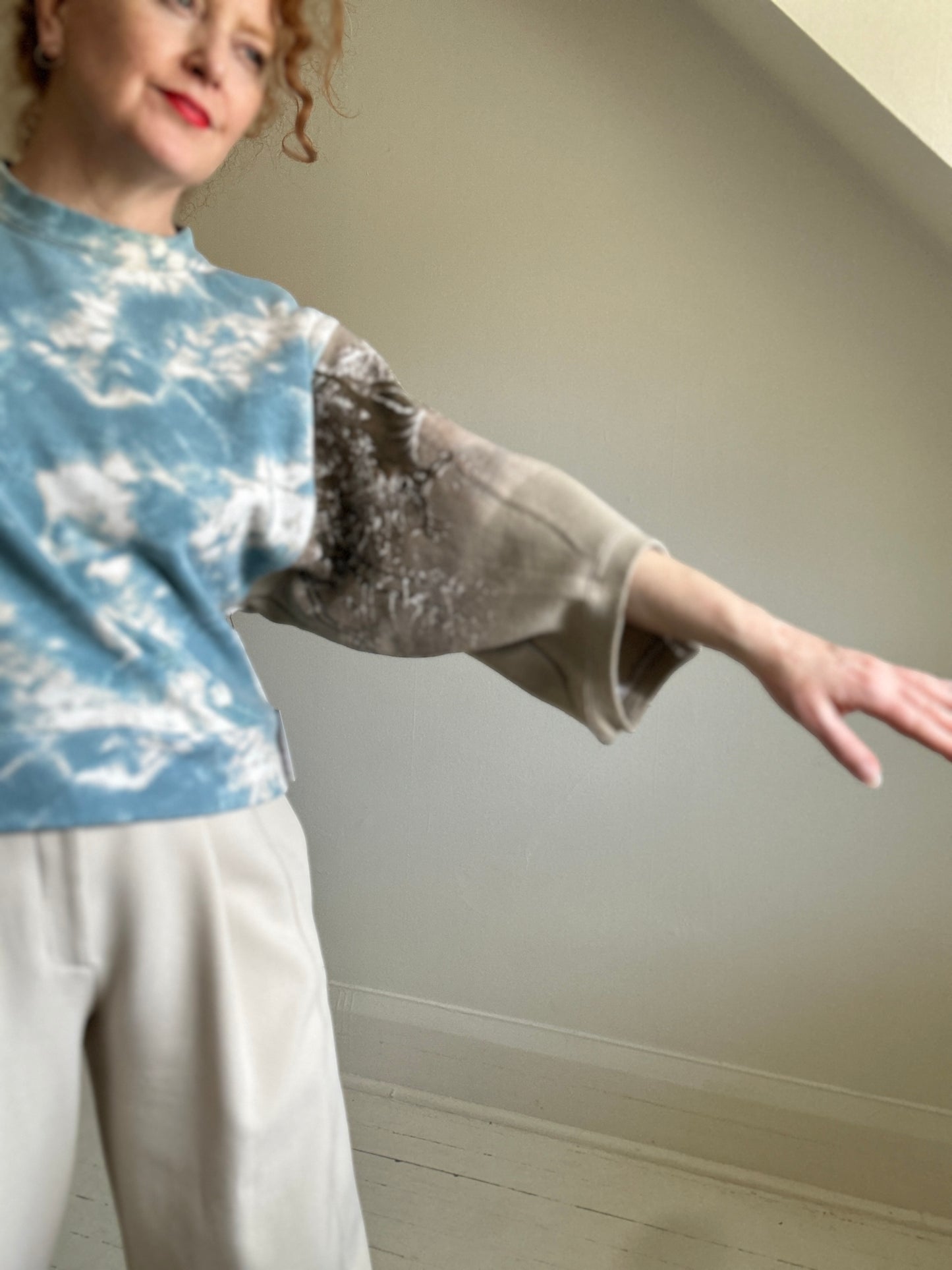 Upcycled Vintage Reworked Sweatshirt M/L #SWML1