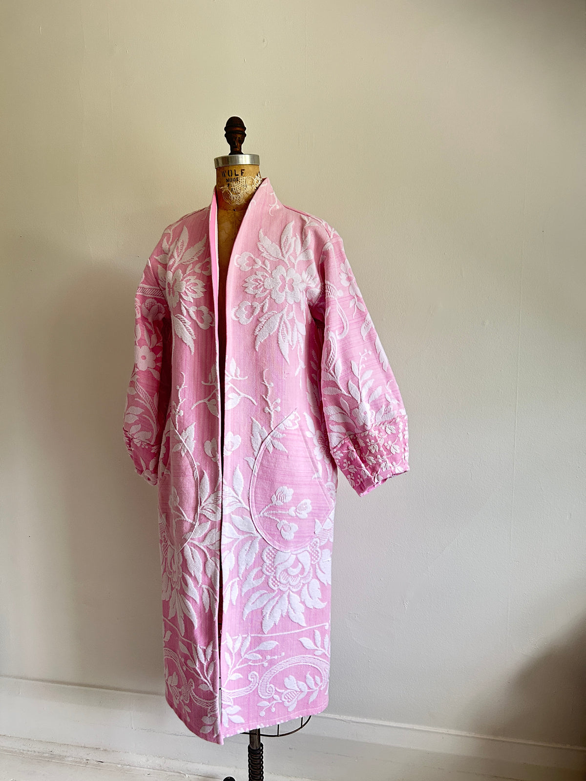 Vivianne Duster with Upcycled Throw Blanket Size S/M & XL/2X #CVDT1