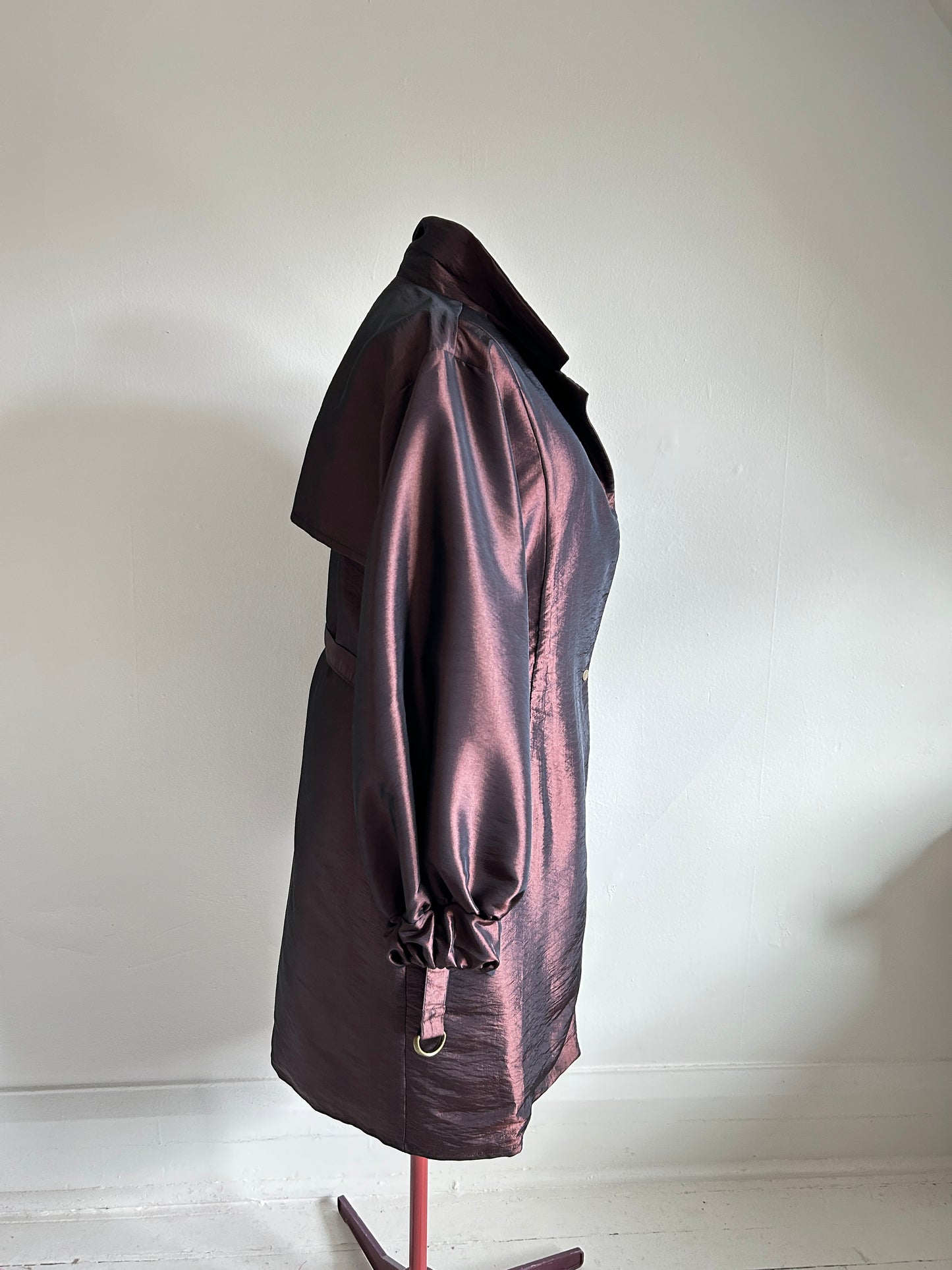 Edit Trench with Lightweight Tafetta Chocolate Sizes XS-3X #CTEC