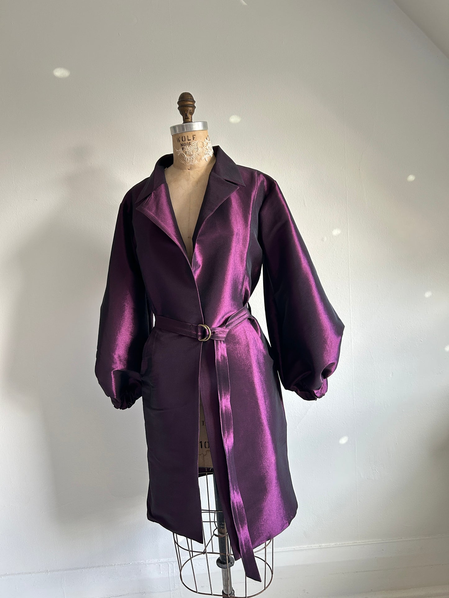 Edit Trench with Lightweight Tafetta Orchid Sizes XS-3X #CTEOR